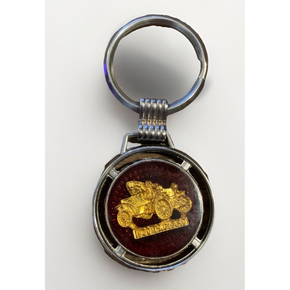 Vintage 1900 Packard Antique Auto Car Automobile Keychain Key Ring Chain Fob